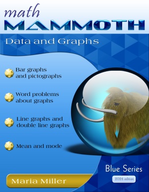 Math Mammoth Data and Graphs math book cover